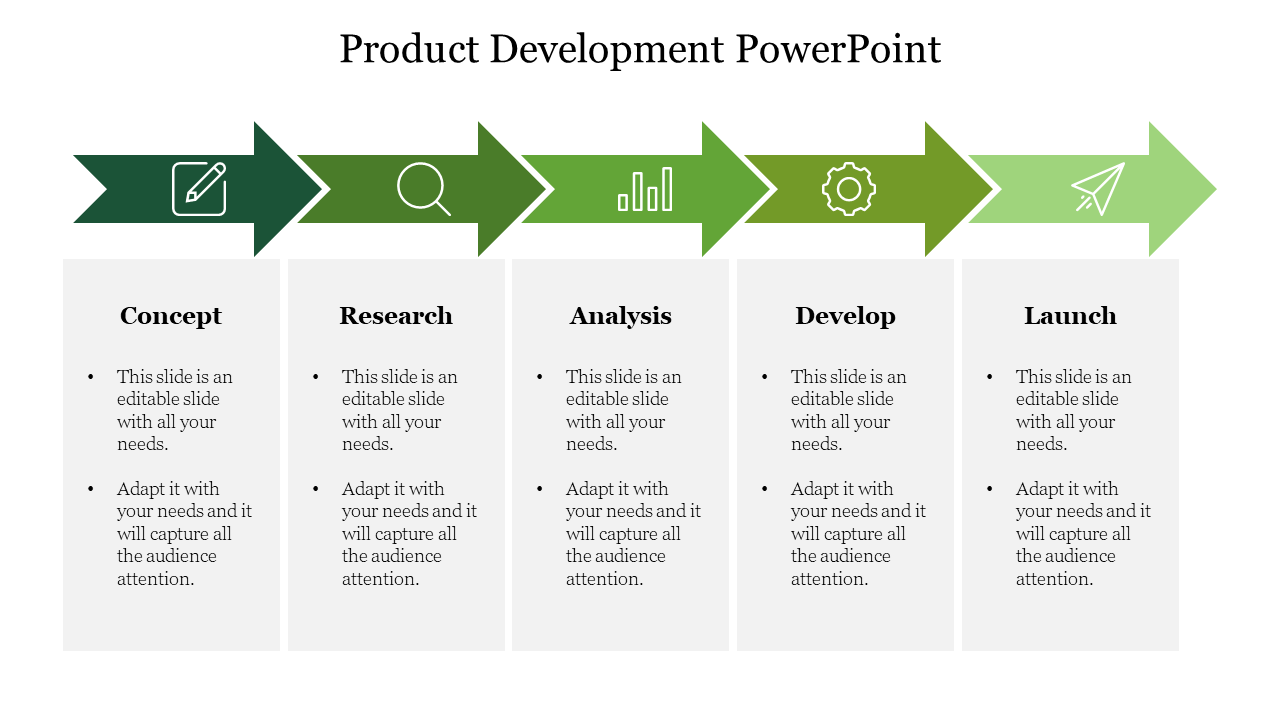 Product Development PowerPoint-Style 1-Green